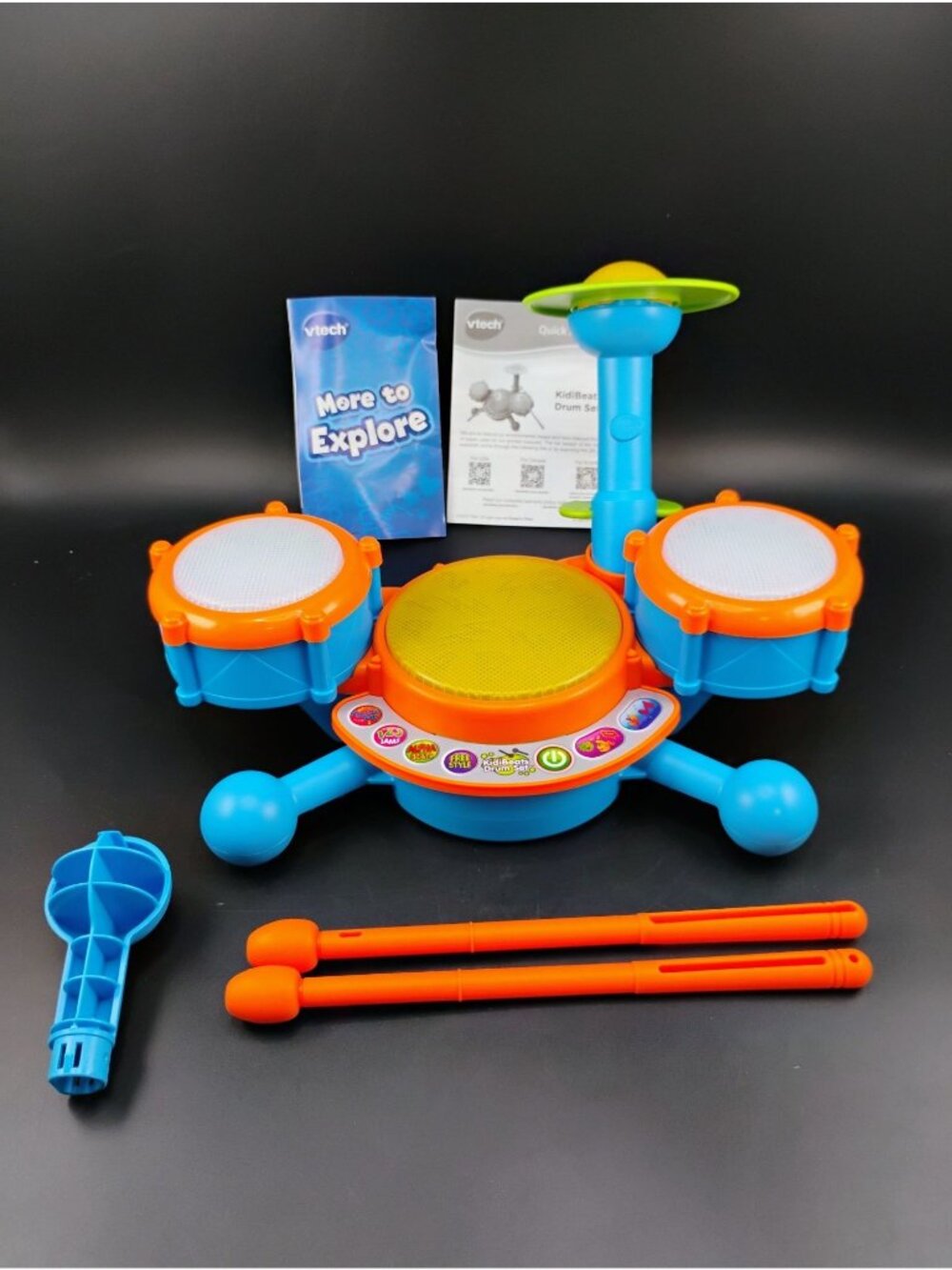 VTech KidiBeats Kids Electronic Drum Set With Accessories